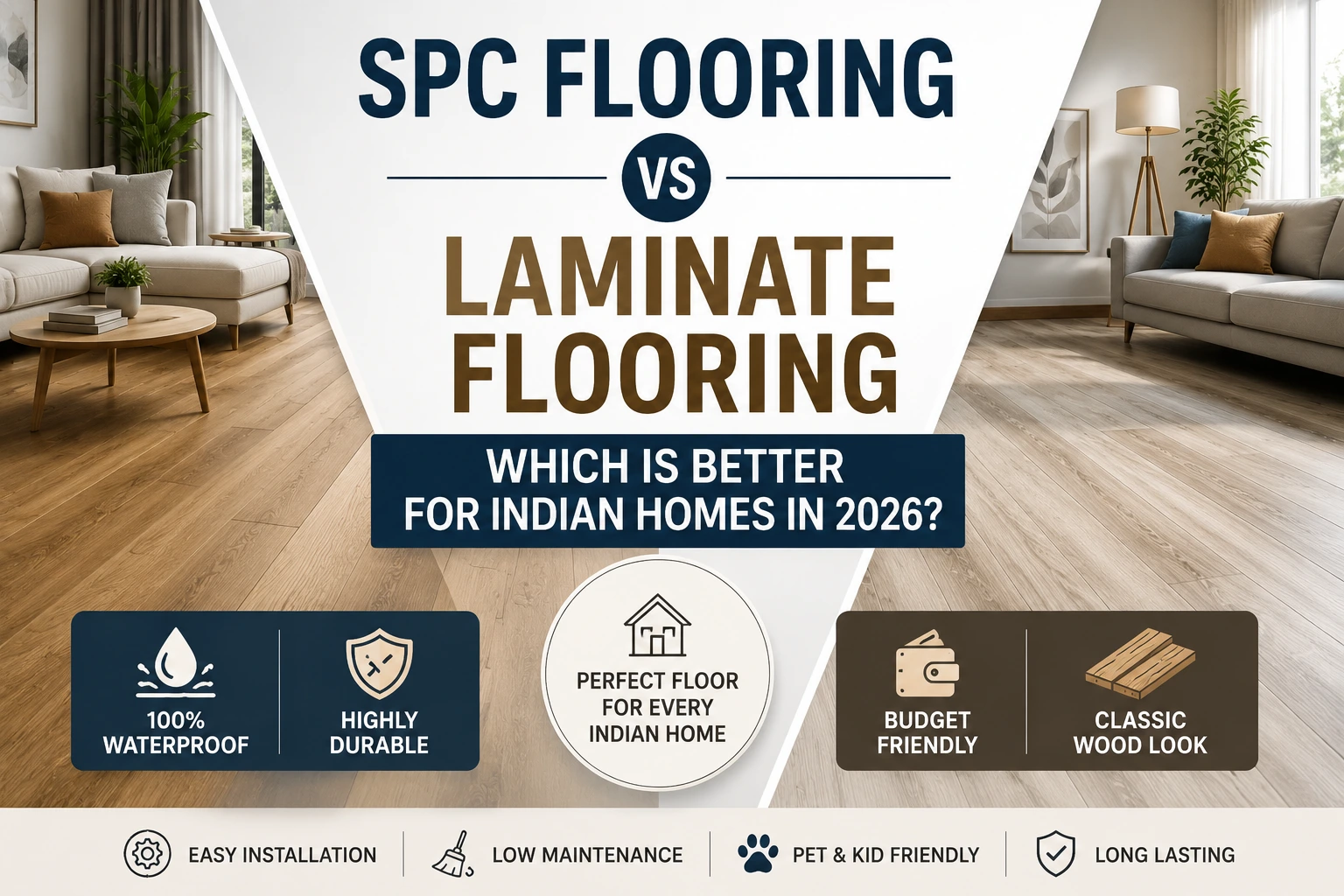  SPC Flooring vs Laminate Flooring: Which Is Better for Indian Homes in 2026?