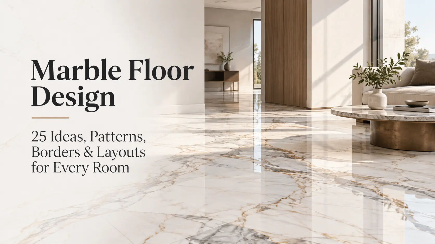 Marble Floor Design: 25 Ideas, Patterns, Borders & Layouts for Every Room