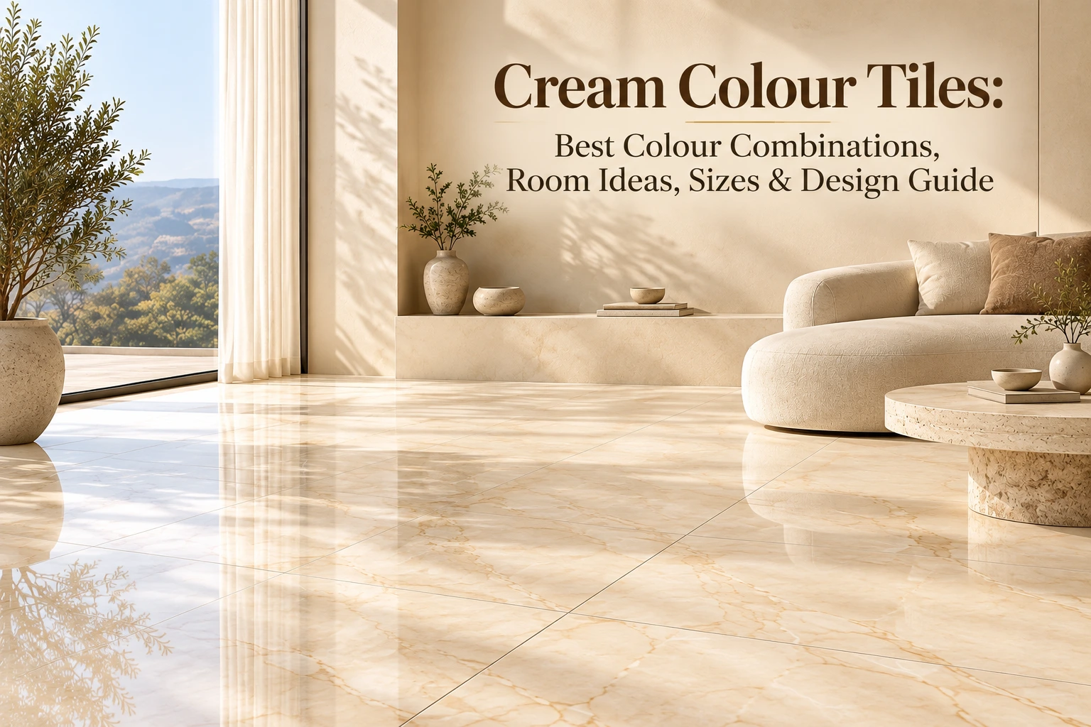  Cream Colour Tiles: Best Colour Combinations, Room Ideas, Sizes & Design Guide